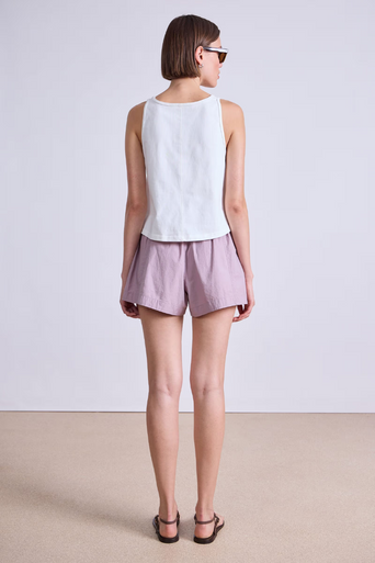 Apiece Apart Trail Short back with white tank