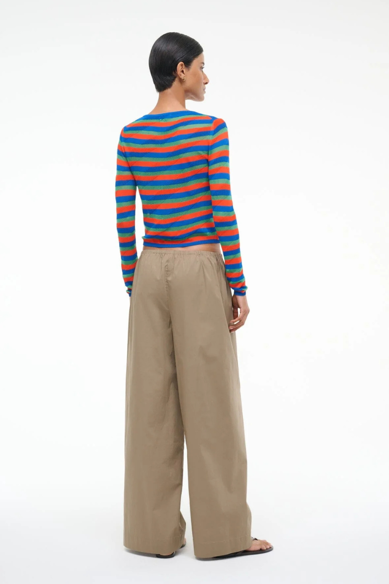Staud Roscoe Stripe Top back