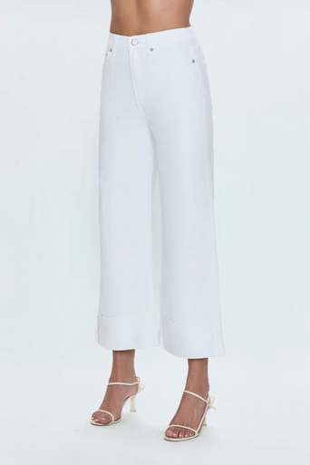 Pistola Lana Crop Vivid White front close up