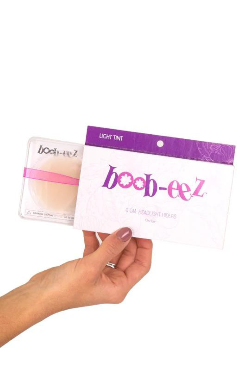 Boob-eez Headlight Hiders Nipple Covers held with box