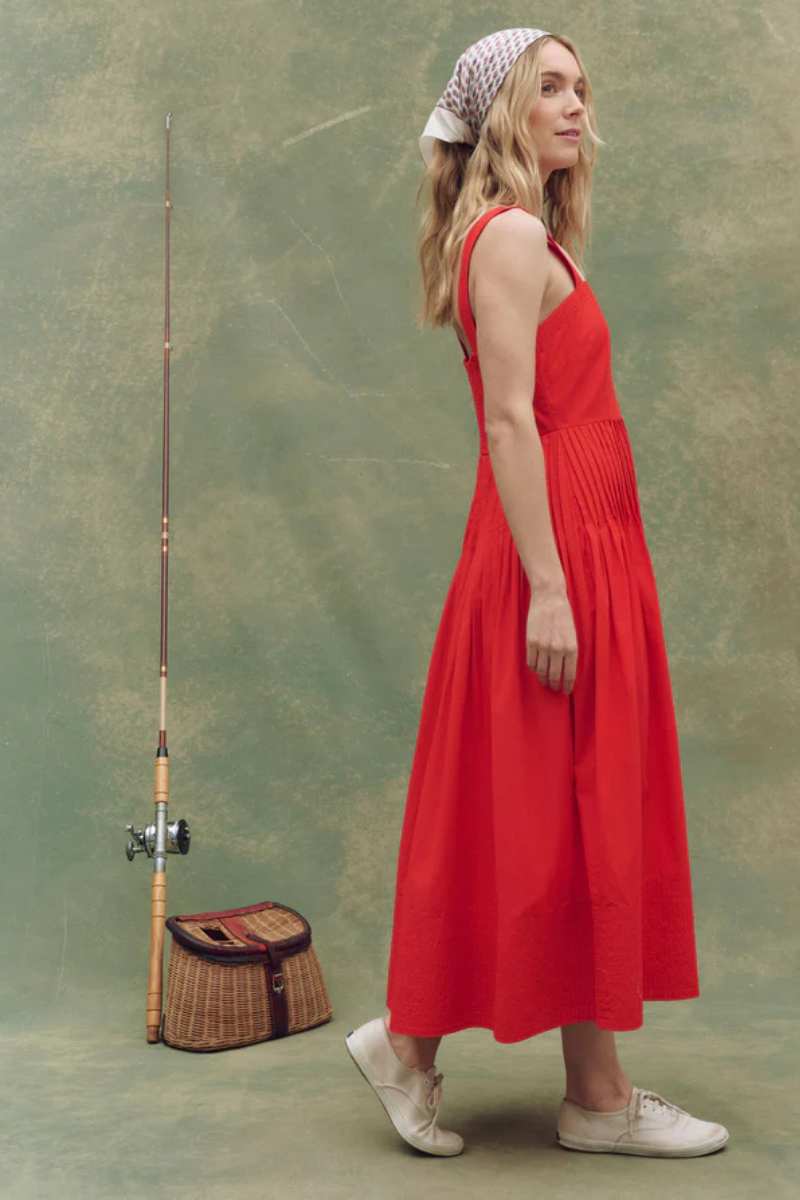 The Great the Day Break Dress Hot Red side