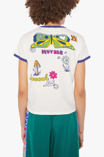 Mother the Lil Goodie Ringer Tee back