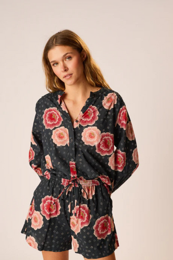 Natalie Martin Jasper Poppy Print Short front