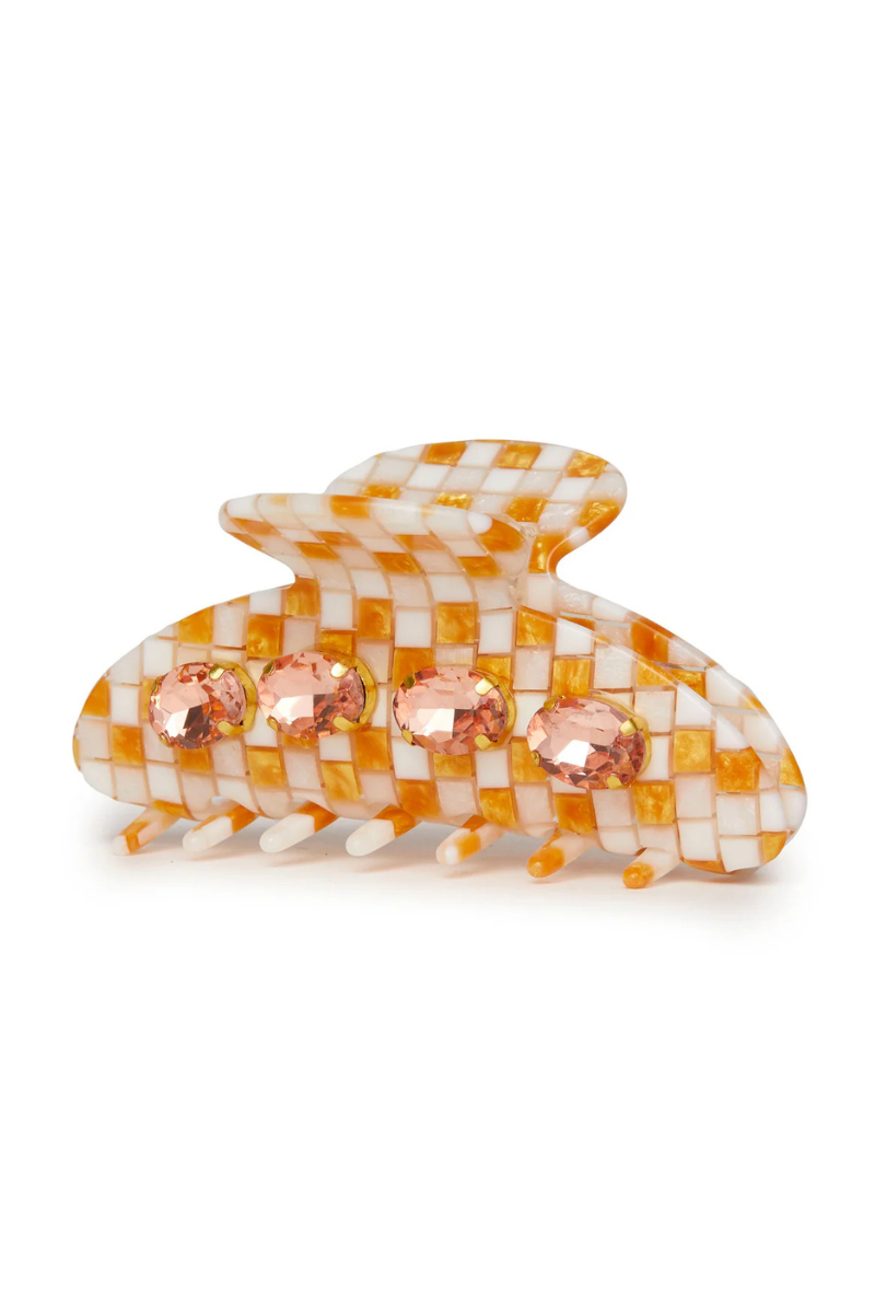 Lele Sadoughi Large Crystal Claw Clip side