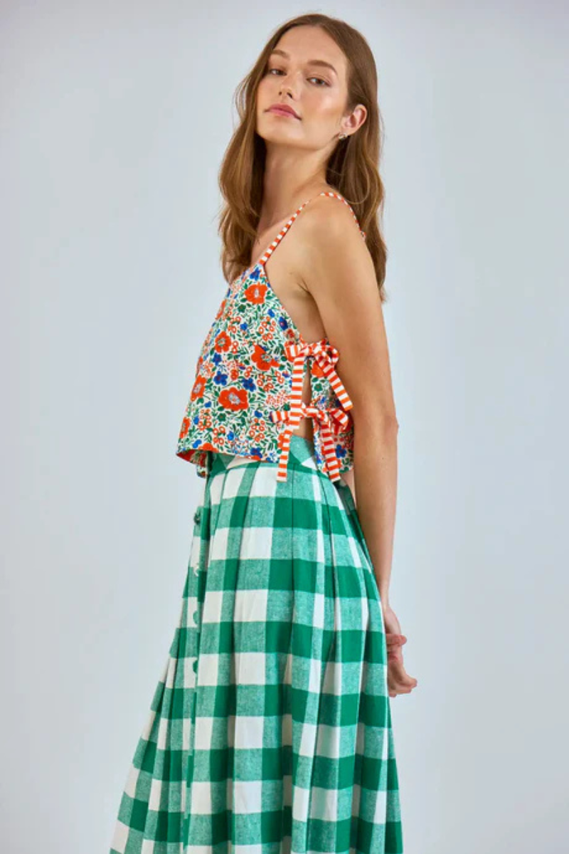 Hunter Bell Meg Print Cami Top side