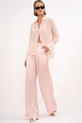 Nonchalant Val Blouse Set with pink pants