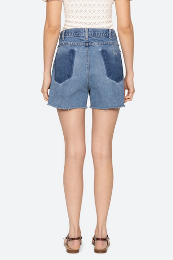 Sea Kara Beaded Denim Short back