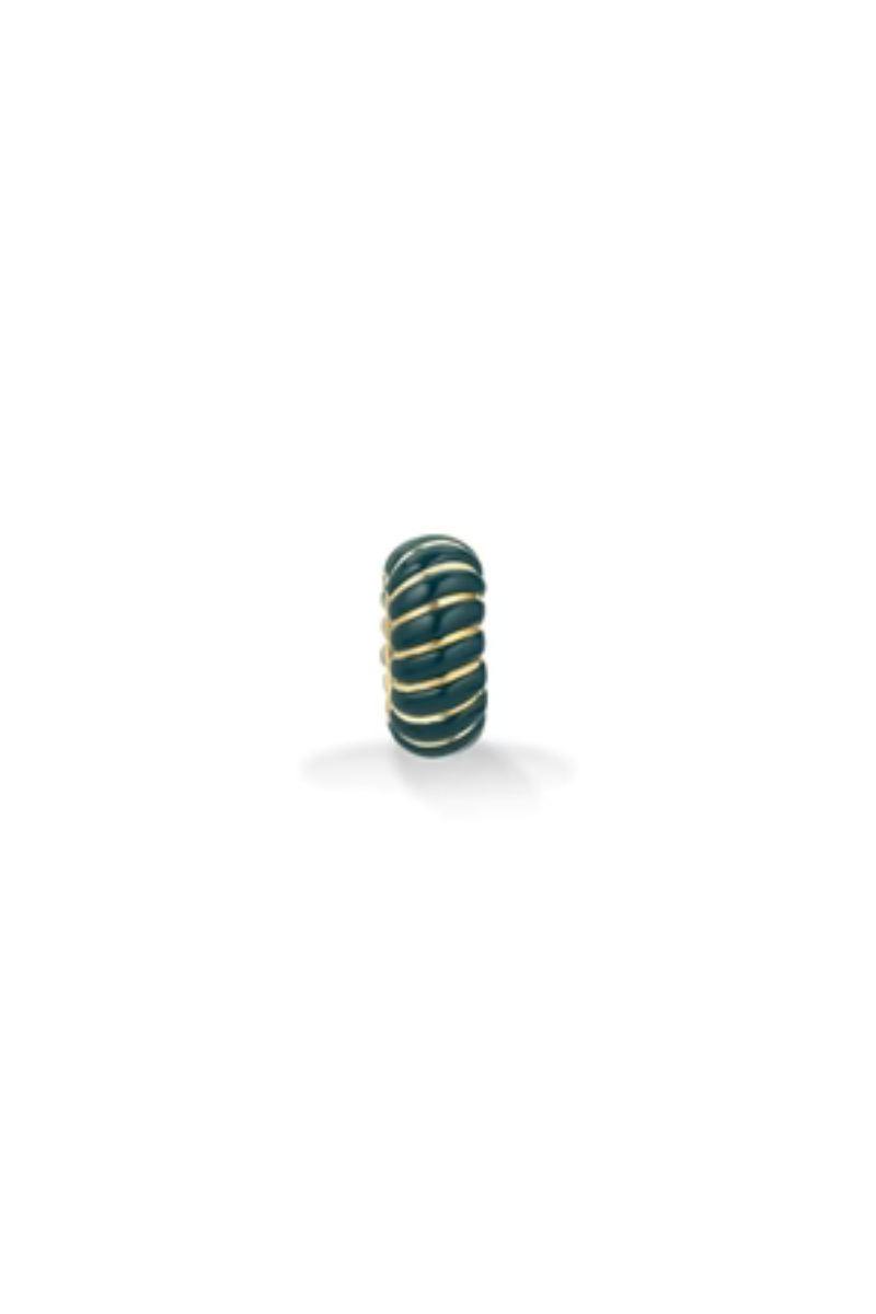 Adina Reyter Green Ceramic Wave Big Bead front
