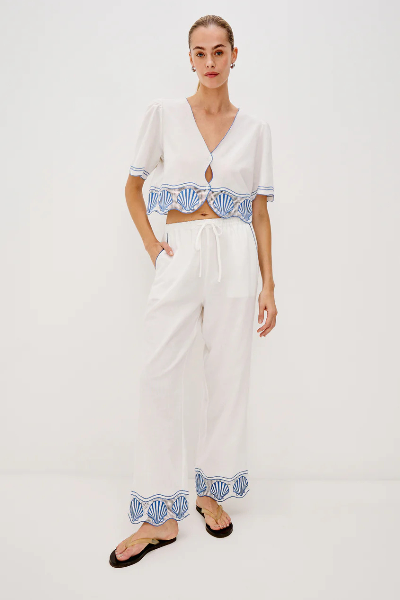 Rails Venice Shell Scallop Top full body