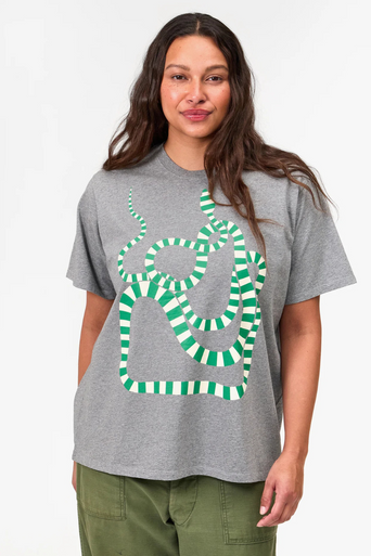 Clare V Original Tee Snake front, XL