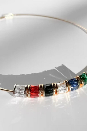 Thatch Delphin Red Bead Charm with other beads