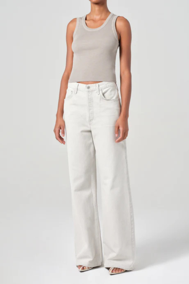 Agolde Shrunken Poppy Tank full body