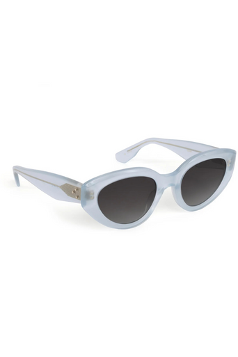Krewe Irene Powder Blue Sunglasses side view by itself