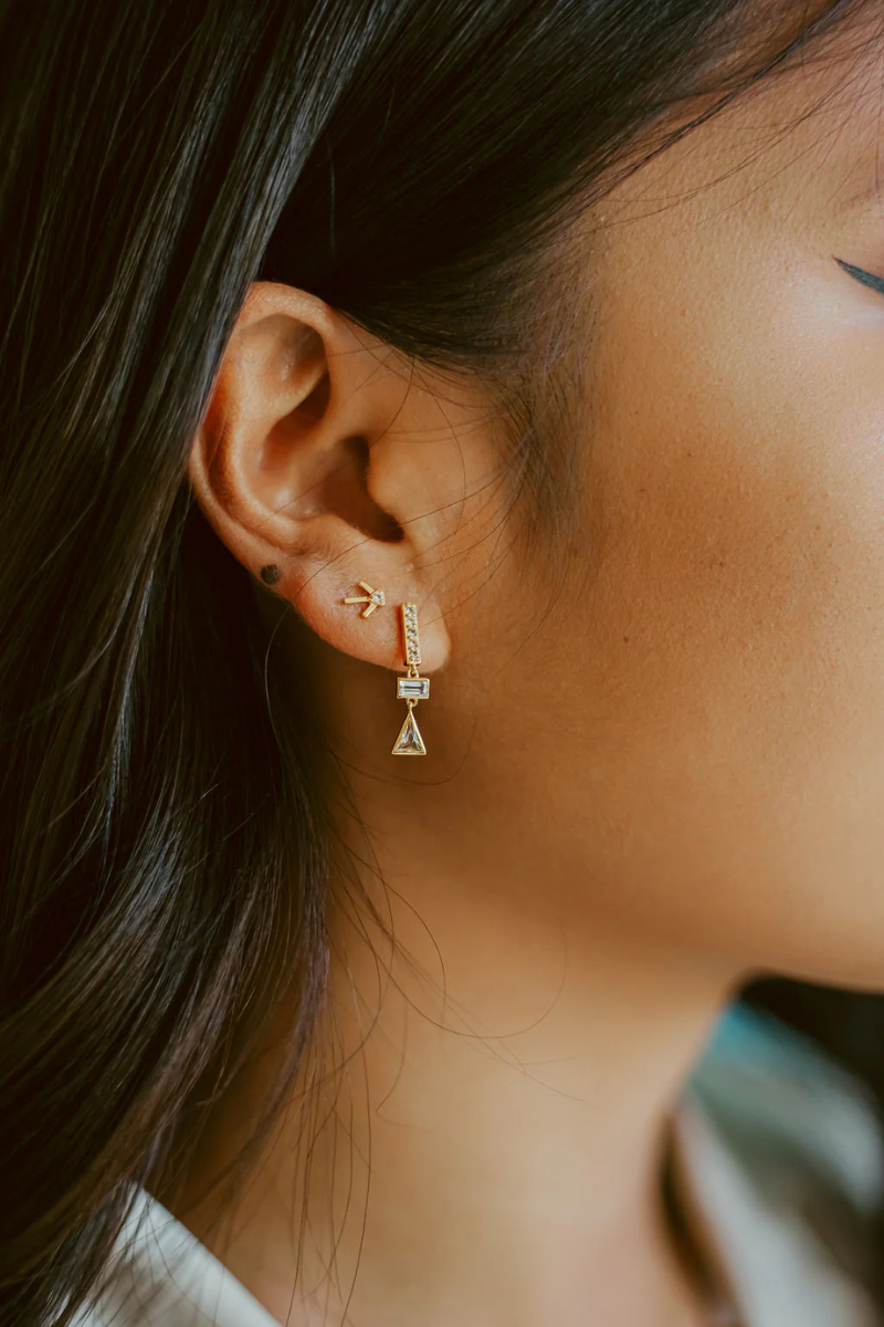 Sierra Winter Prairie Star Earring with drop earring