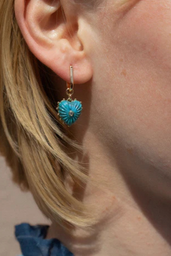 Thatch Isabel Howlite Earring on ear