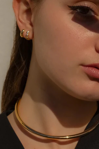 Thatch Astrid Hoop Earring on model