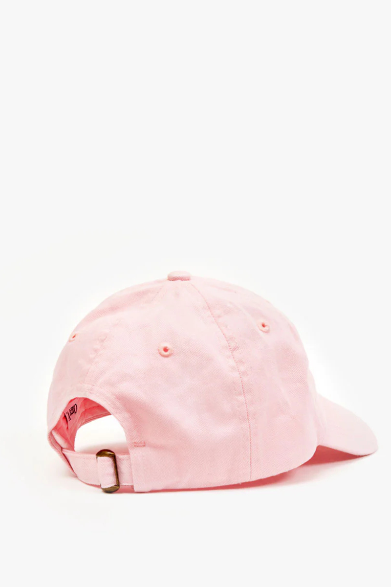 Clare V Baseball Hat Petit Ciao Light Pink back
