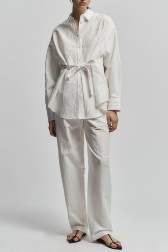 Saint Art Quinton Linen Crinkle Pant full body