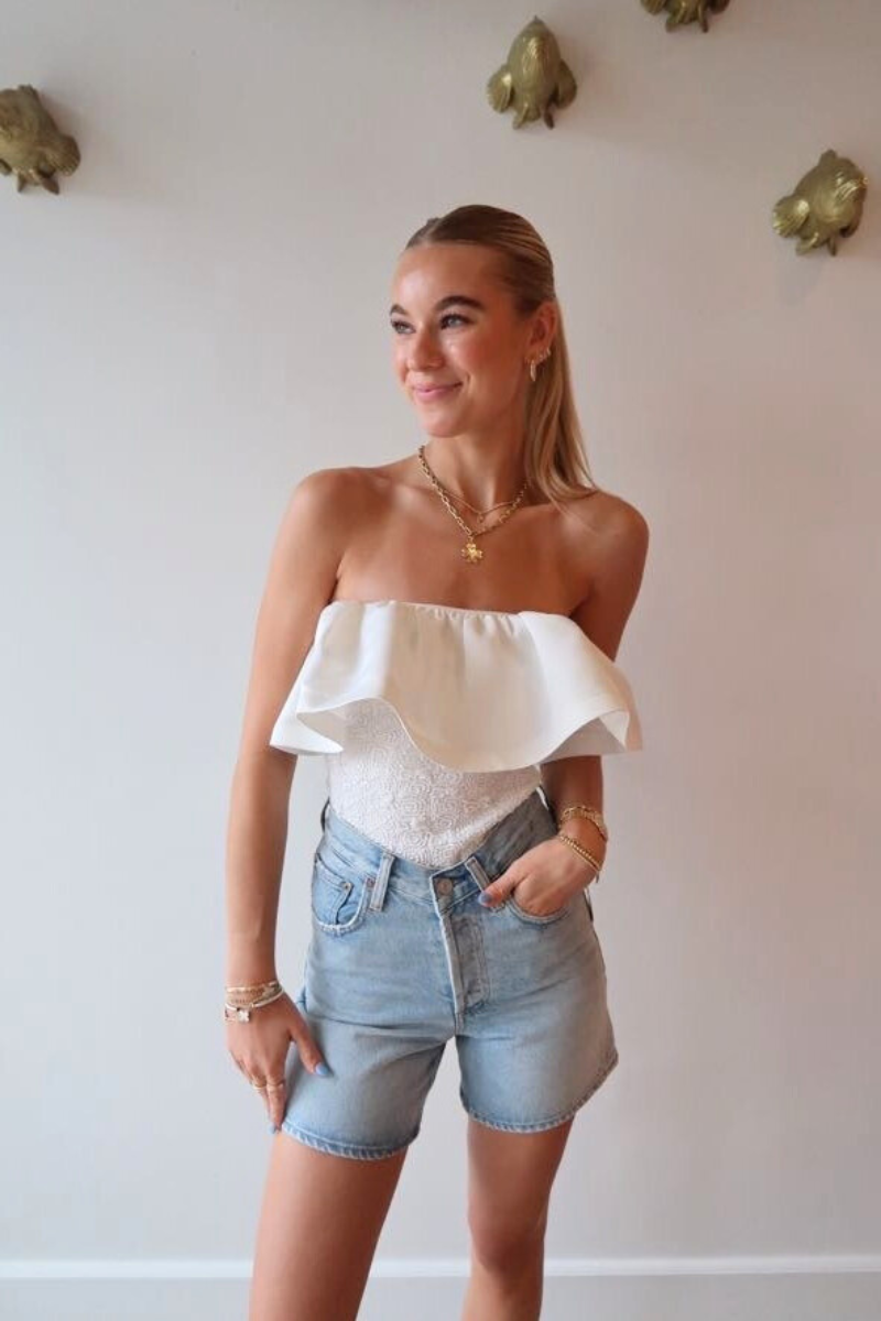 Elliatt Dandelione Ruffle Top front