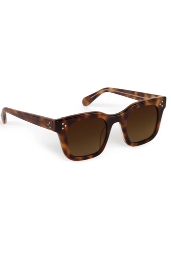 Krewe Celeste Maple and Crystal Polarized Sunglasses side view by itself
