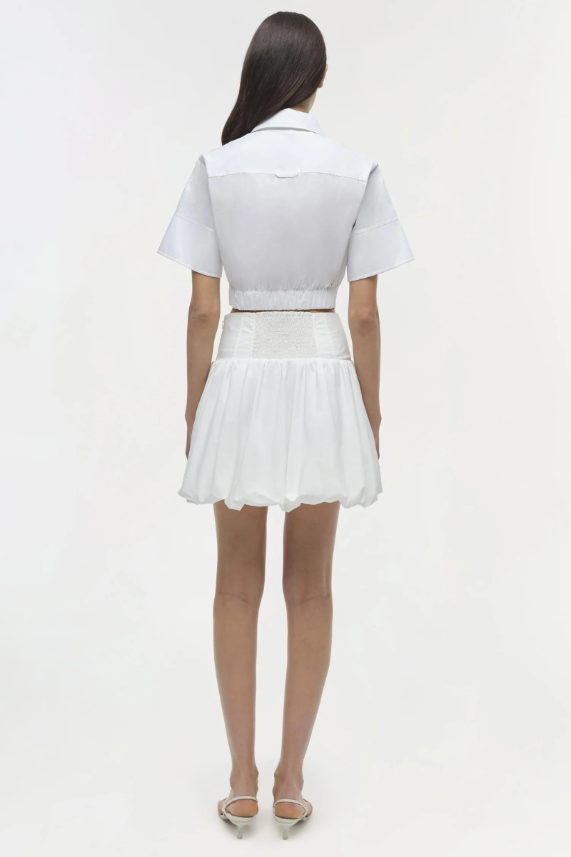 Simkhai Pippa Bubble Mini Skirt back