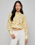 Seychelle Cropped Eyelet Blouse front