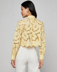 Seychelle Cropped Eyelet Blouse back