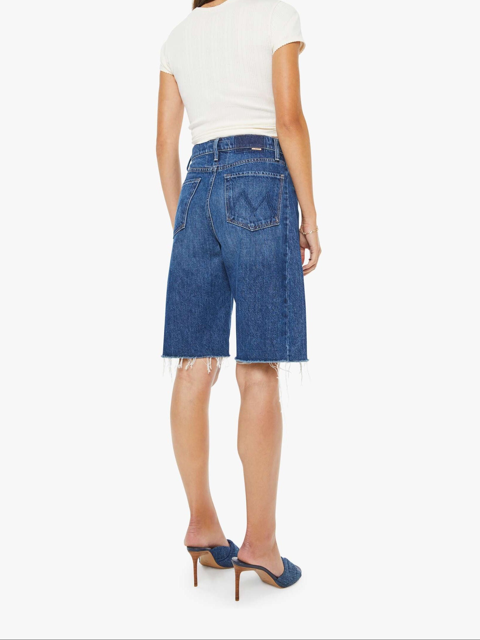 The Half Pipe Bermuda Fray back view