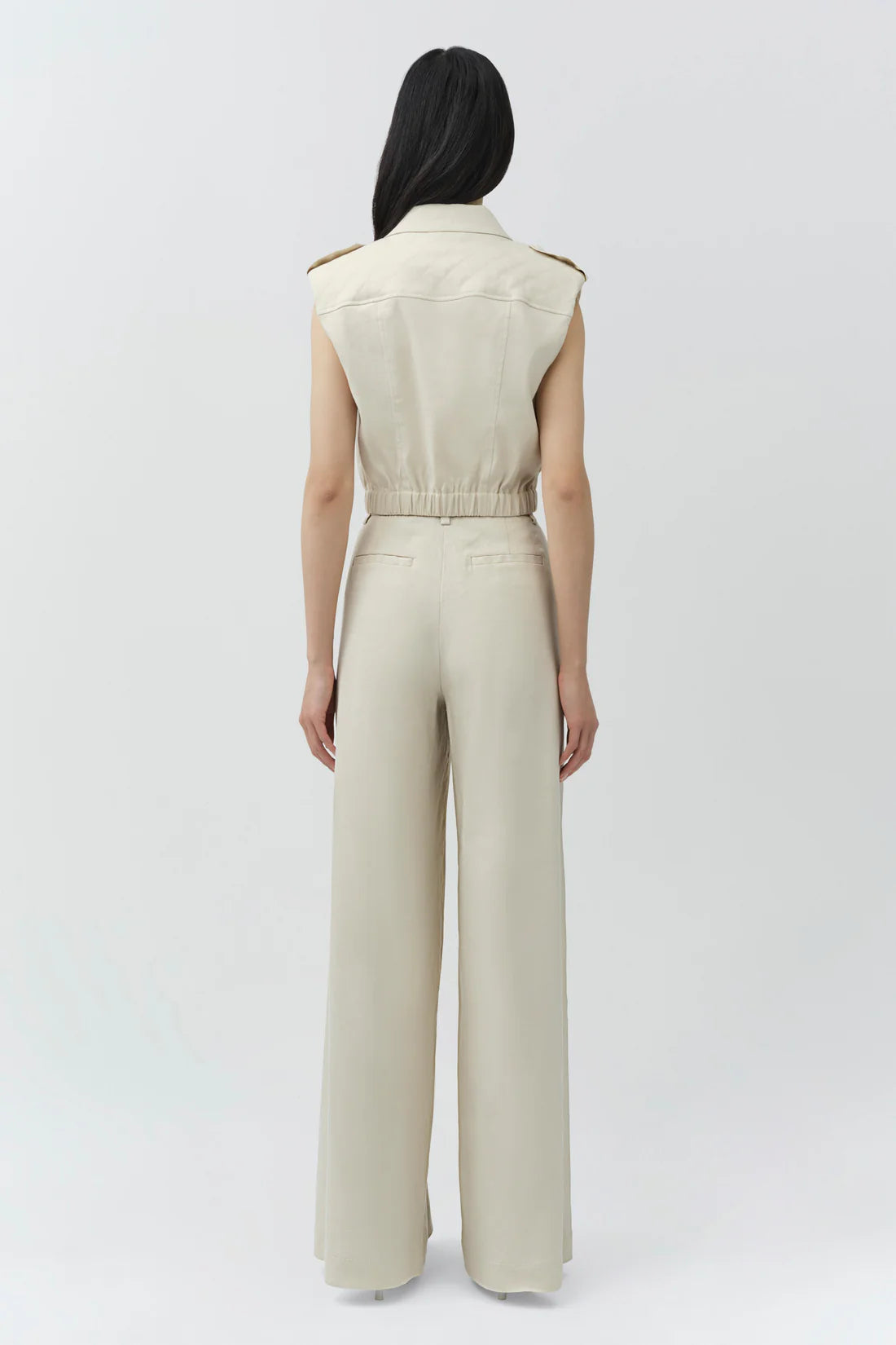 Ramsey Linen Wide Leg Pant back