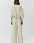 Jess Pleated Jacket full body back