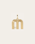 Groovy Diamond Initial Charm M