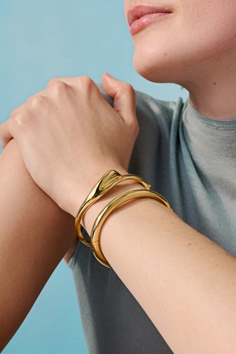 Jenny Bird Portia Bangle with other bracelet