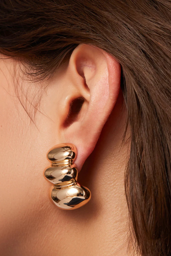 Jenny Bird Non Stop Earrings close up on ear