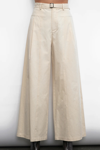 Greylin Hera Wide Leg Palazzo Twill Pant close up