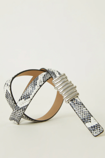 Vesna Mini Python Belt wound up