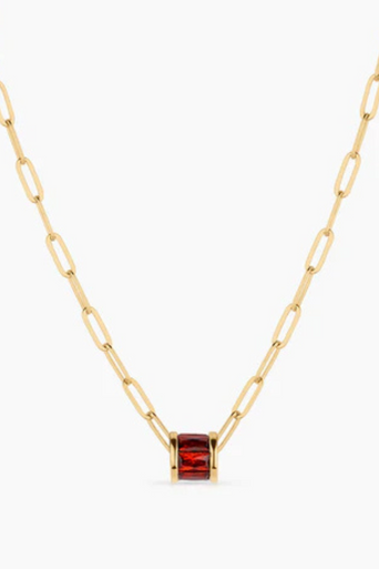 Thatch Delphin Red Bead Charm on basic chain
