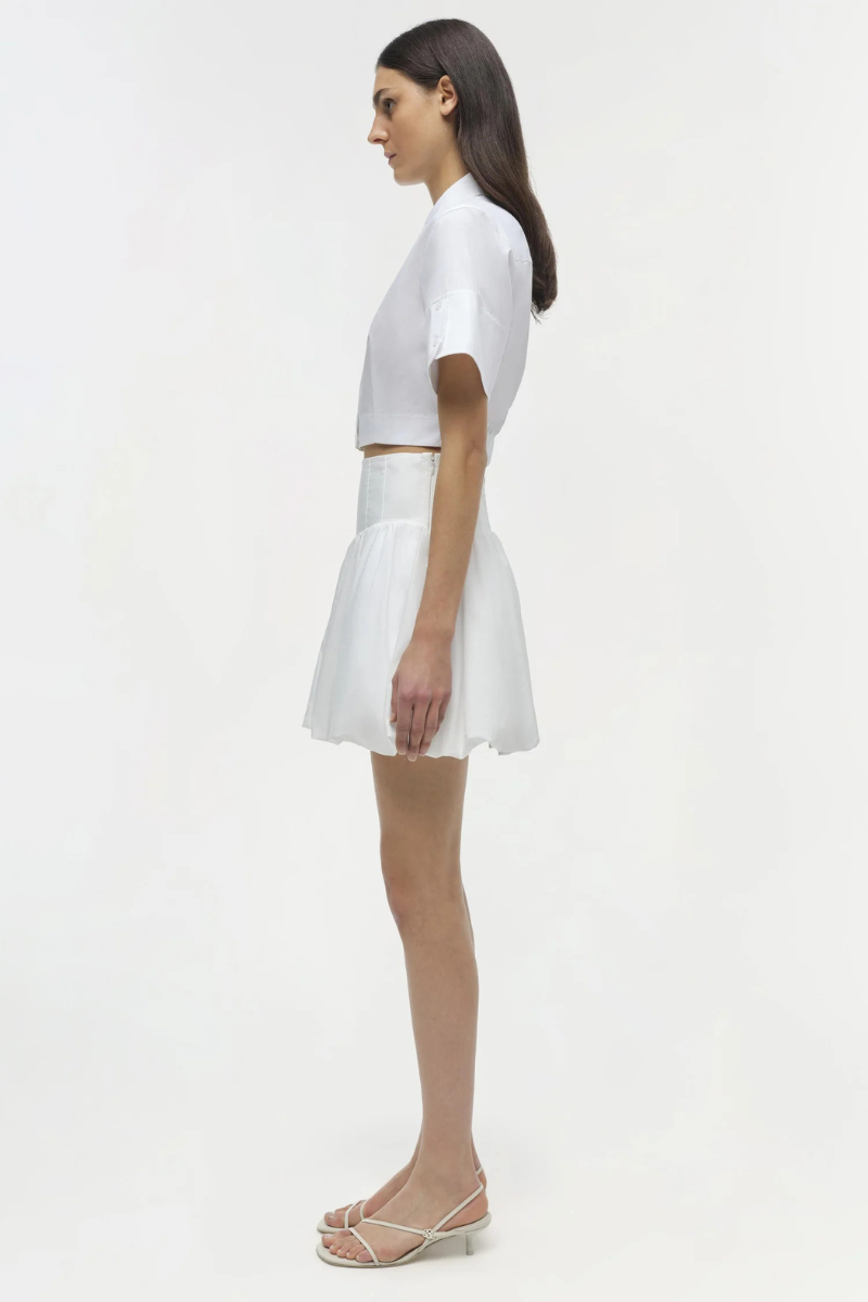 Simkhai Pippa Bubble Mini Skirt side
