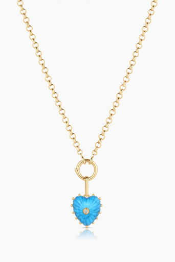 Thatch Isabel Howlite Charm on rolo chain with charm clip
