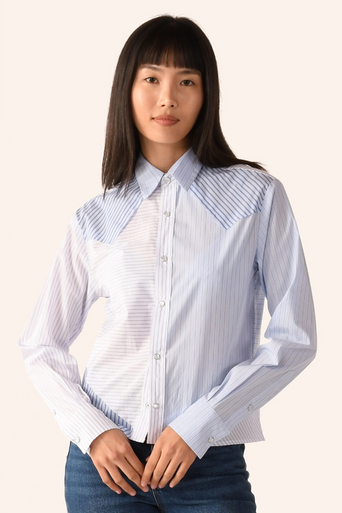 Cissa the Raw Edge Western Shirt front