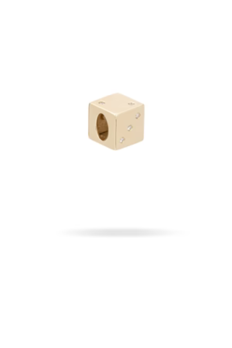Adina Reyter Diamond Dice Big Bead 14K side