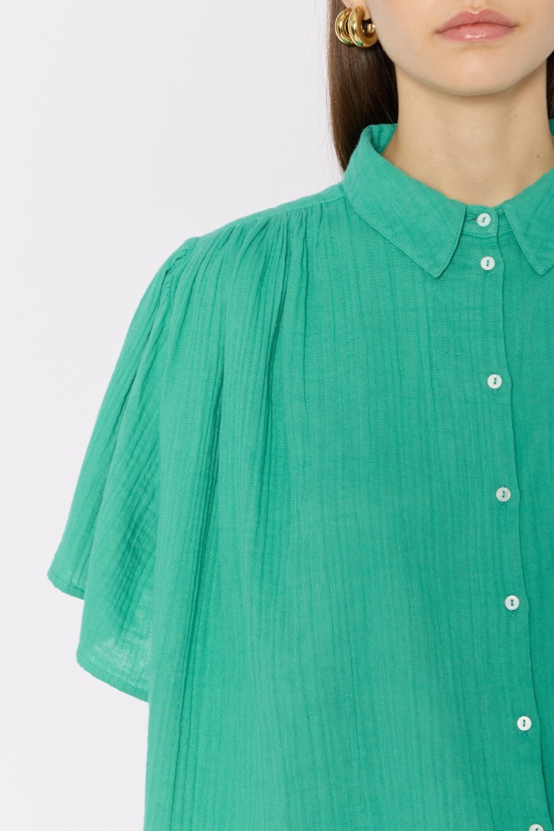 Berenice Cristifly Oversized Shirt shoulder