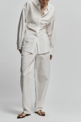 Saint Art Quinton Linen Crinkle Pant full front view