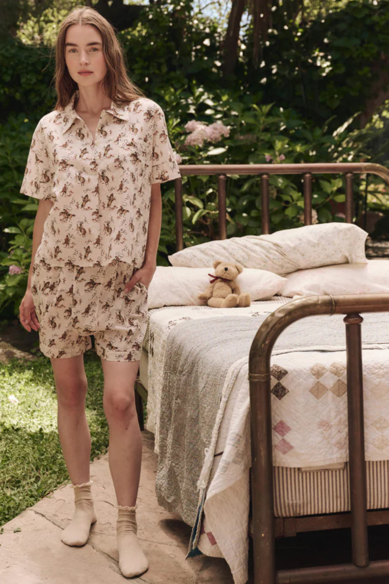 The Great the Square Pajama Short Cowboy full body
