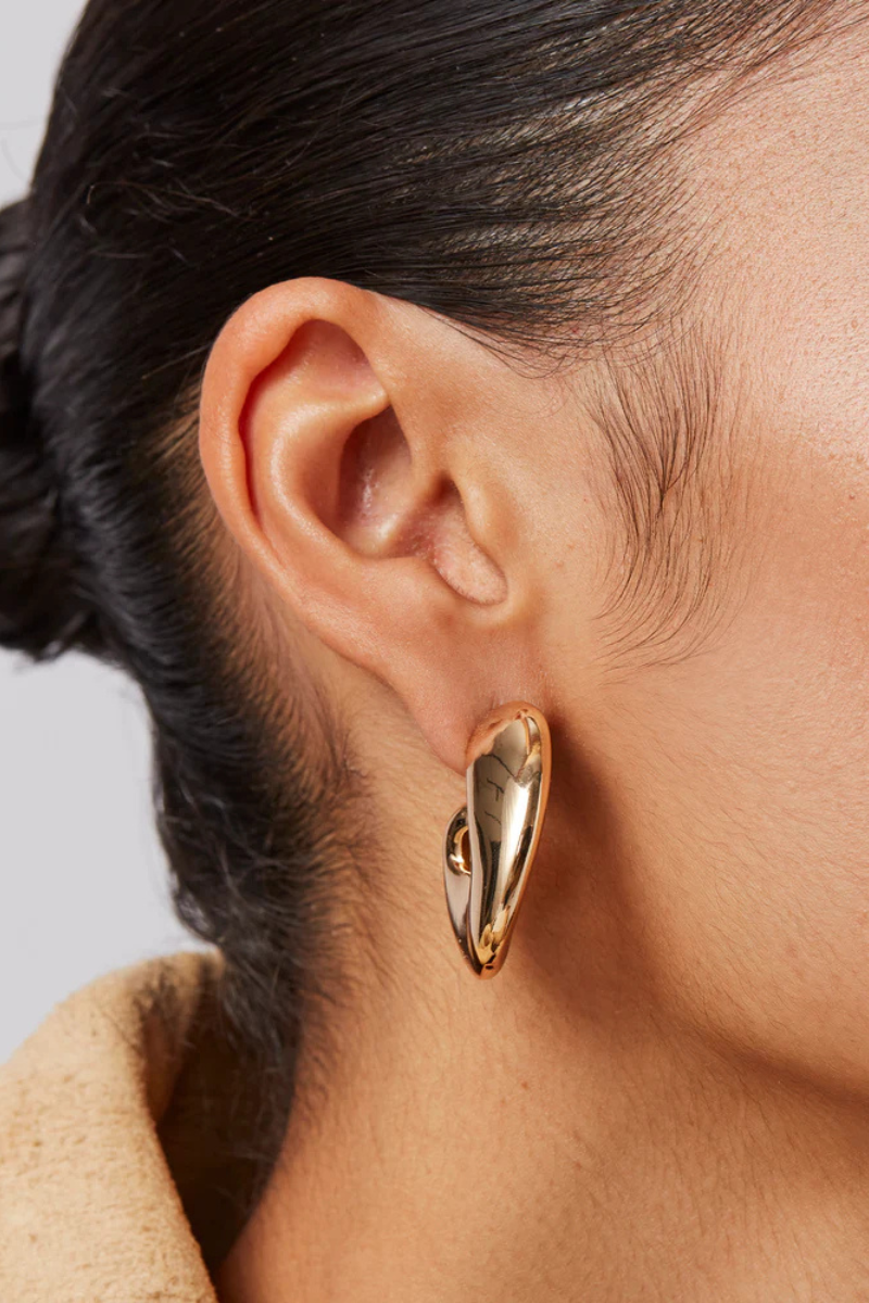 Jenny Bird Gigi Hoops on model