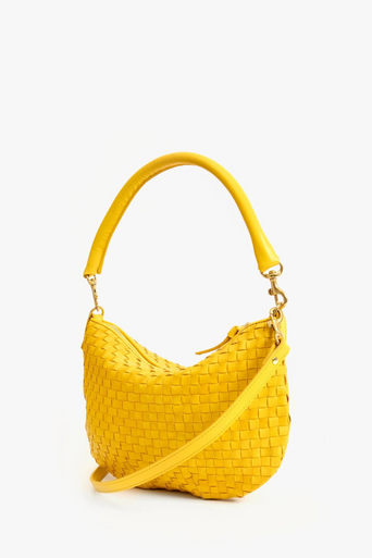 Clare V Petite Moyen Messenger Snapdragon by itself side/front