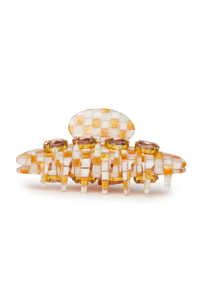 Lele Sadoughi Large Crystal Claw Clip bottom