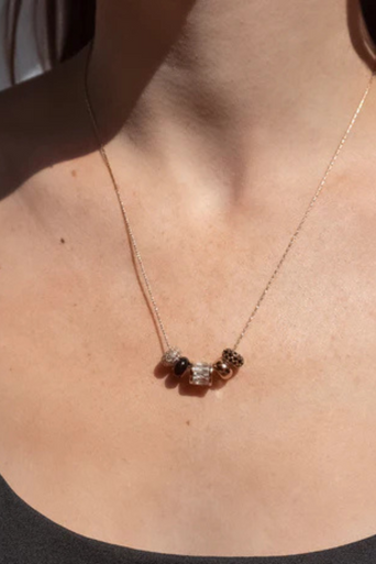 Thatch Catalina Snake Chain Necklace with beads