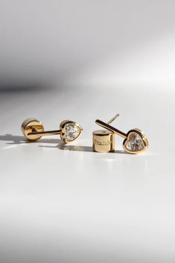 Thatch Noemi Heart Earrings laying down