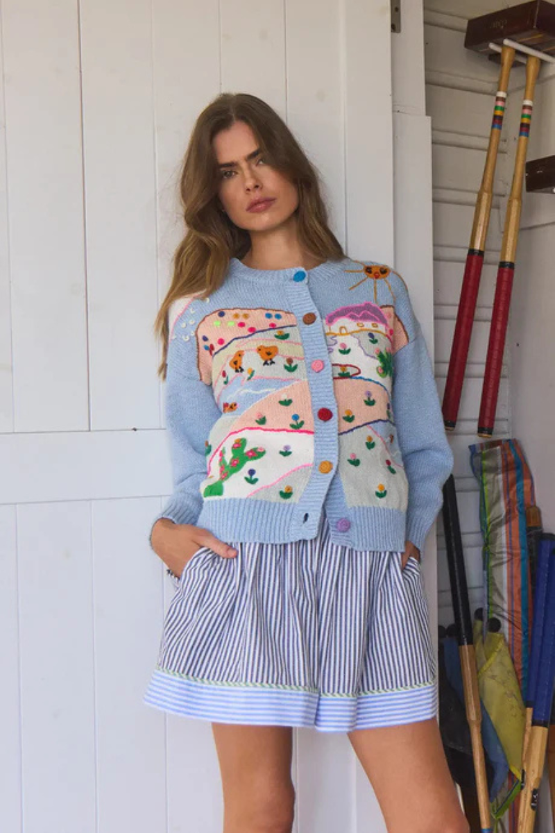 Hunter Bell Jemma Stripe Short with sweater