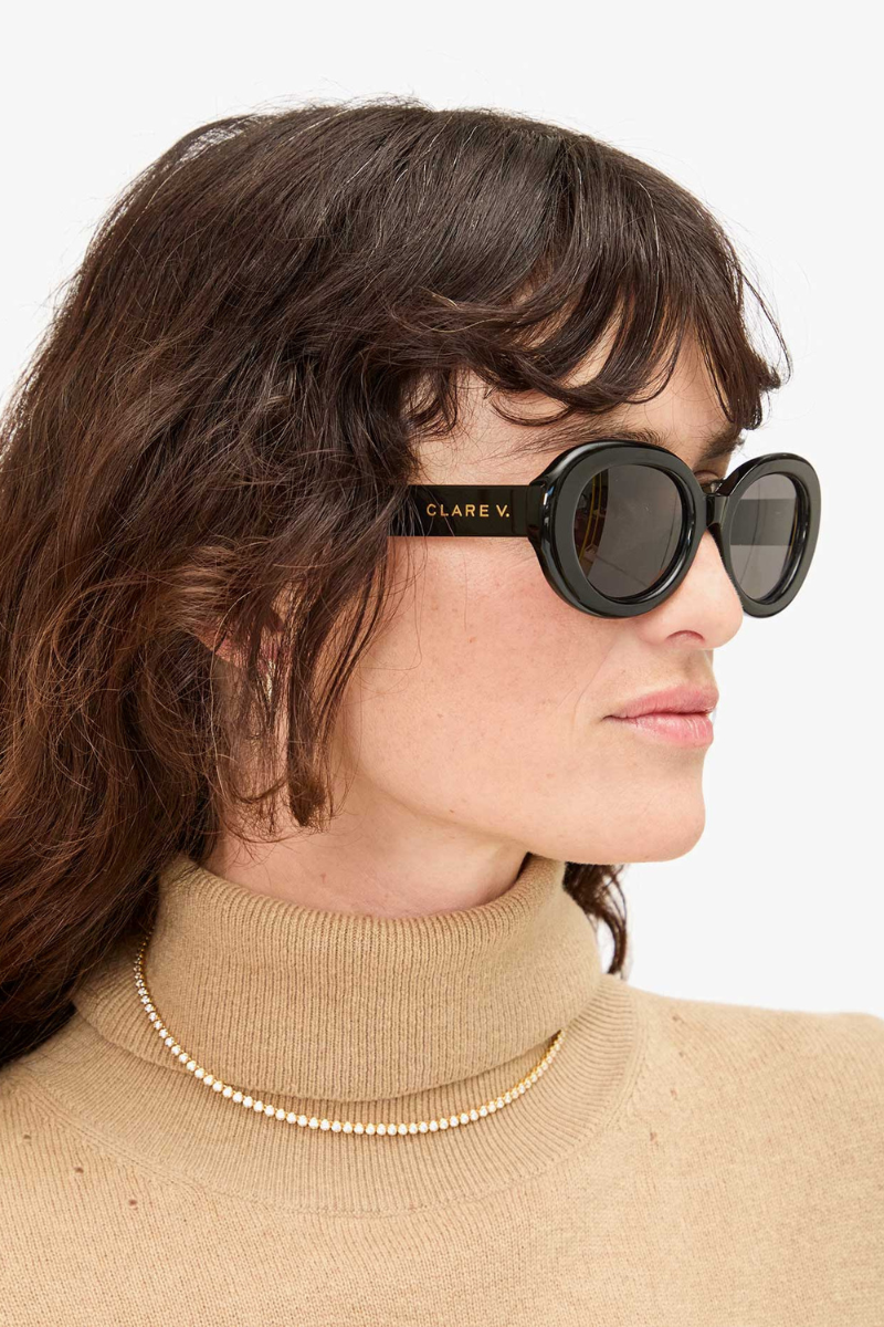 Clare V Julia Sunglasses side on model